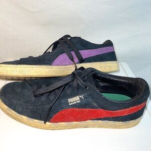 PUMA x ALIFE - Black/Amazon - Suede Classic - Low Top Sneaker - Distressed Suede